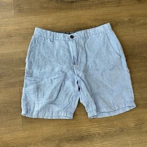 Club Monaco Linen Shorts Blue Size 32
